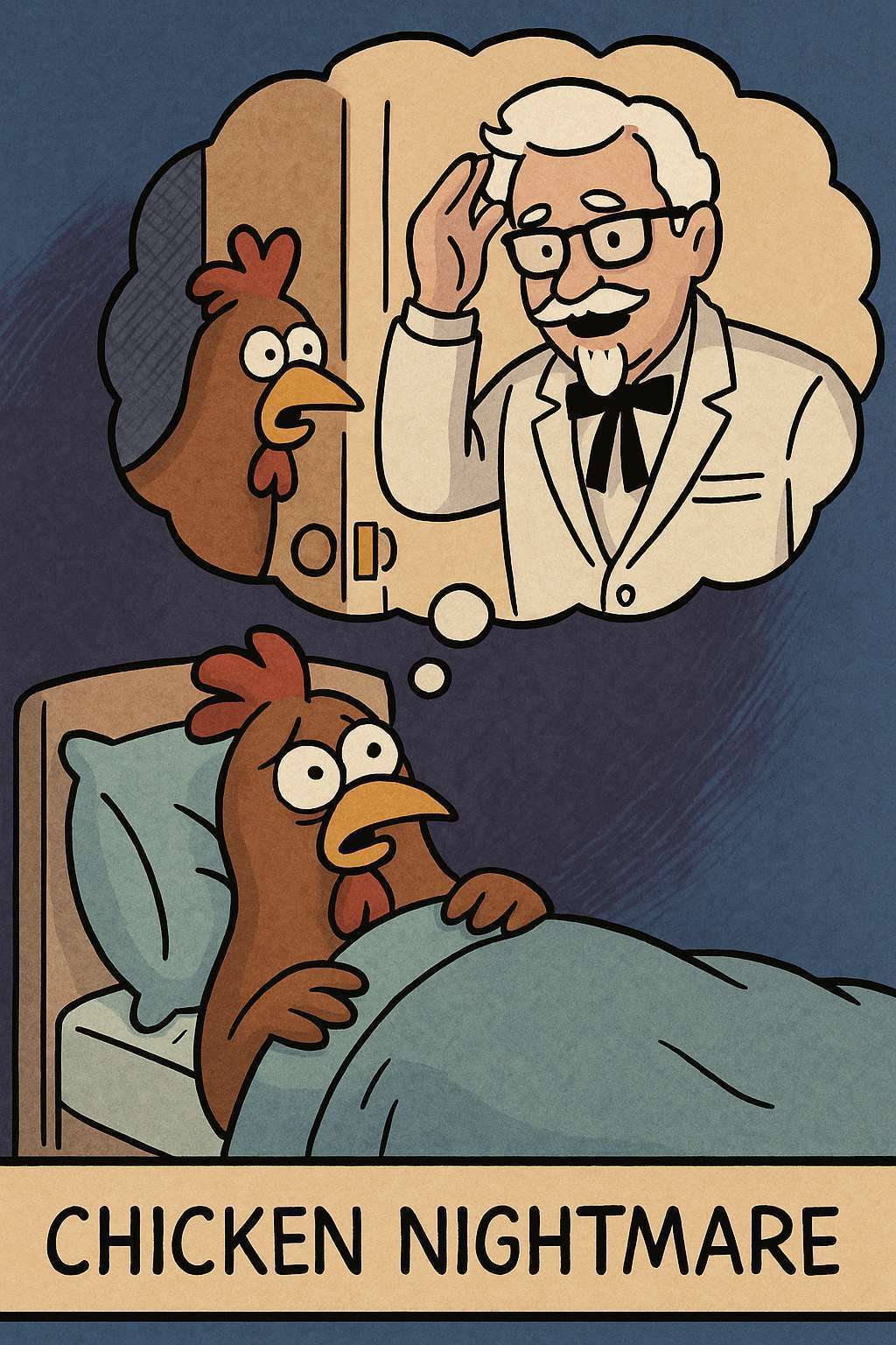 Cartoon chicken 01