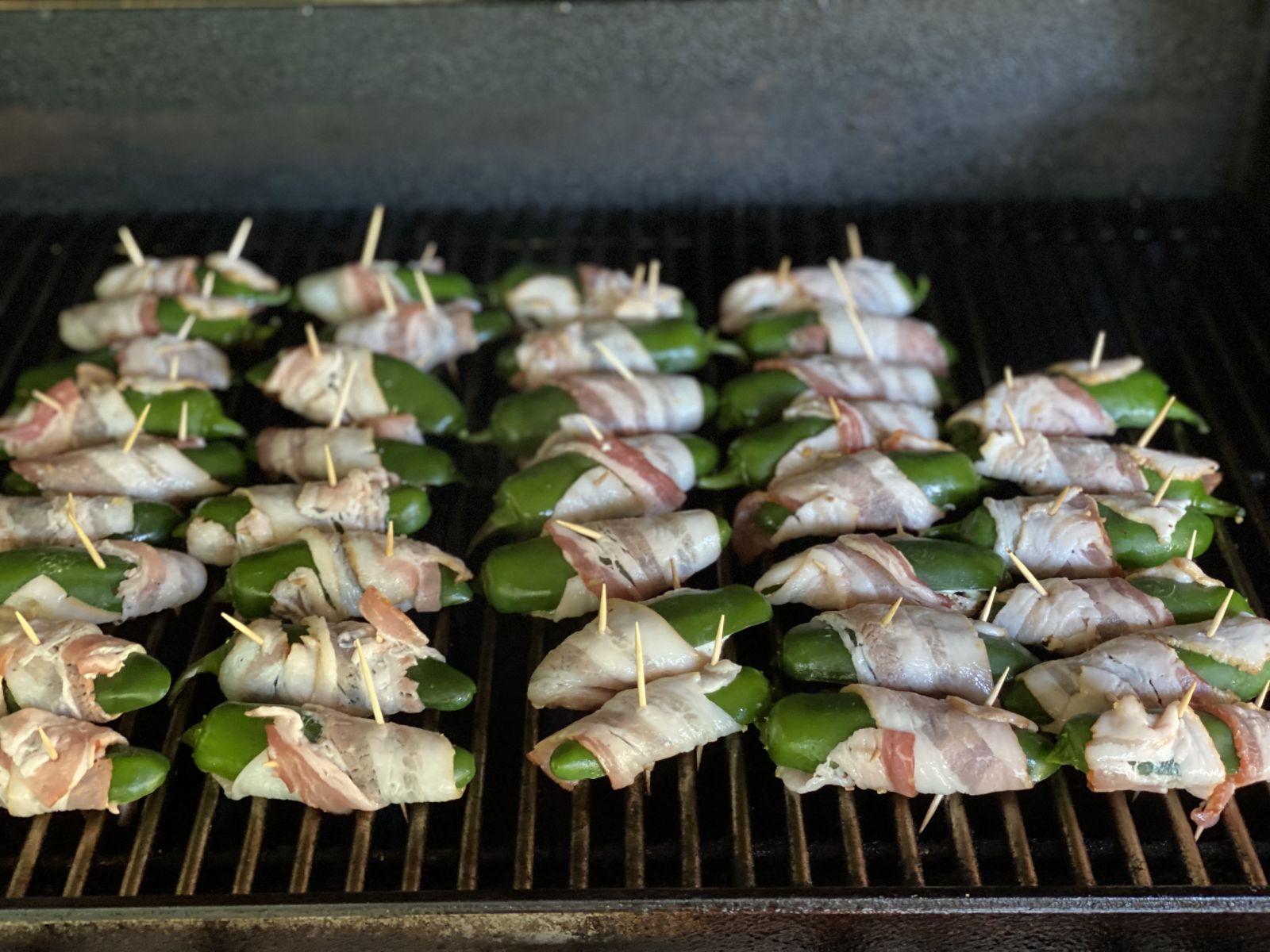 Bacon Wrapped Grilled Jalapeño Peppers