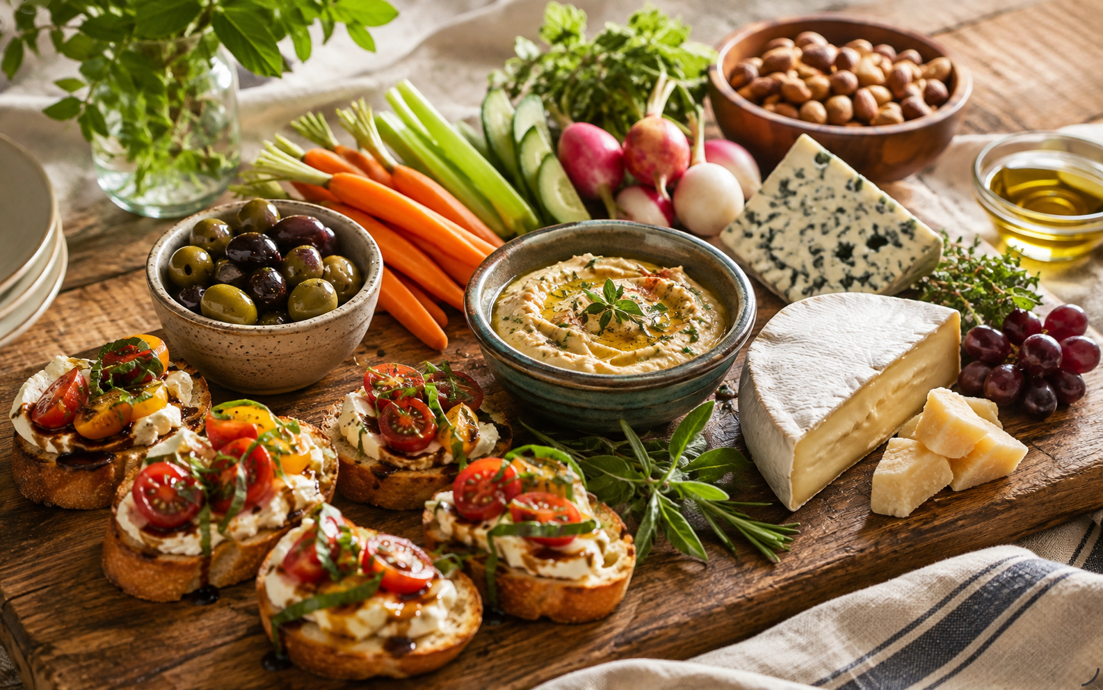 Creamy dill dip served with fresh vegetables.