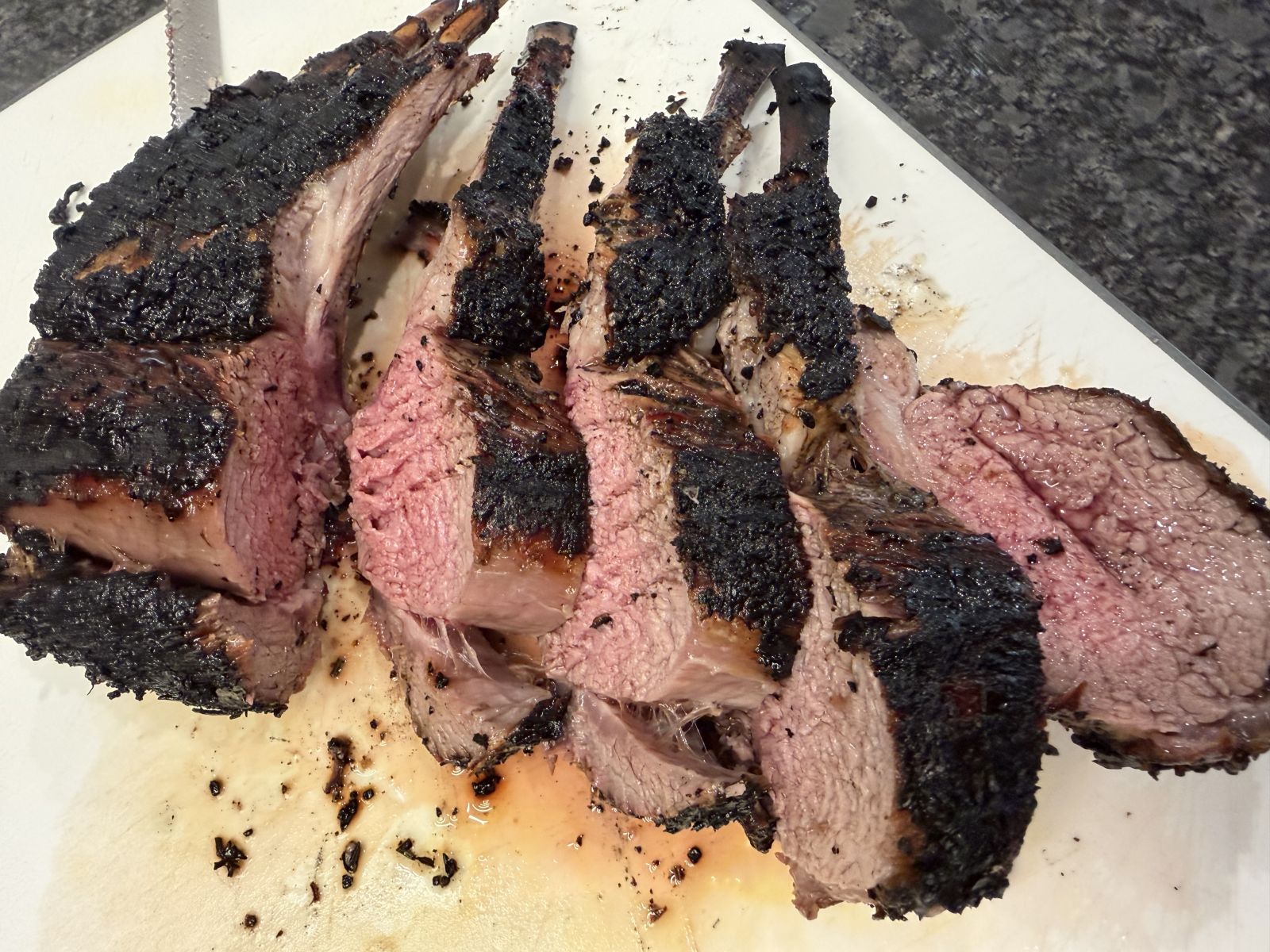 Rosemary, Thyme & Garlic Oven Roasted Rack of Lamb