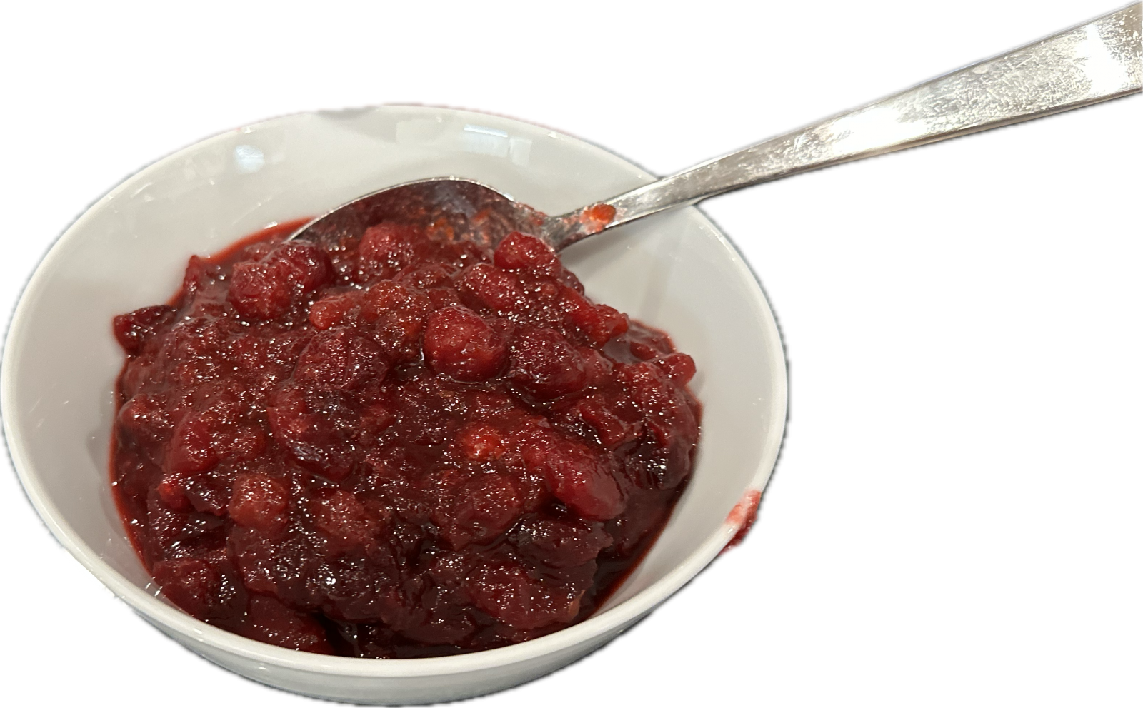 Glossy cooked cranberry relish with citrus and ginger.