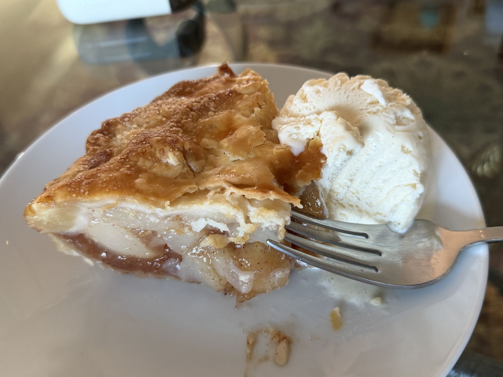 Classic Double-Crust Pear Pie with golden flaky crust