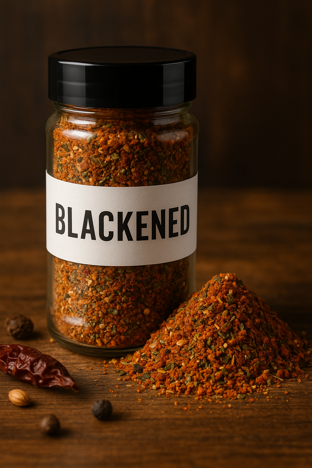 A small bowl of homemade blackened seasoning.