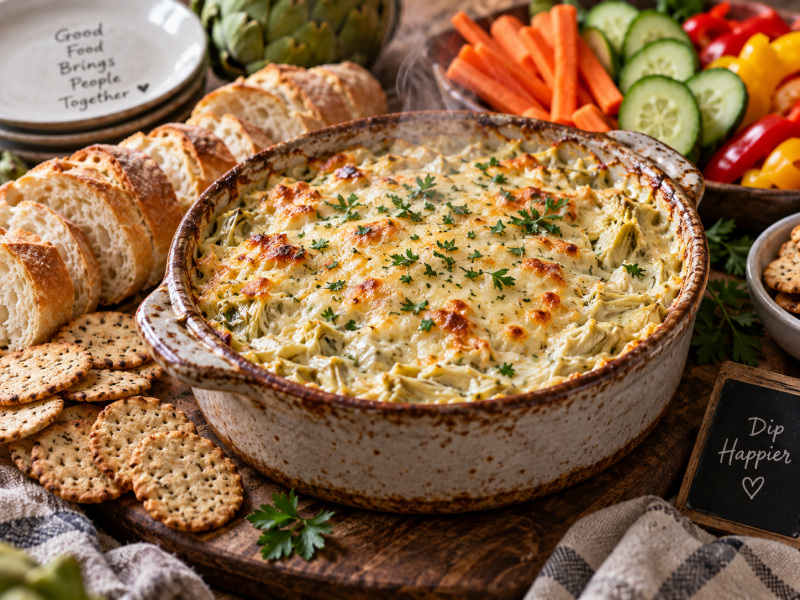 Creamy Baked Artichoke Dip