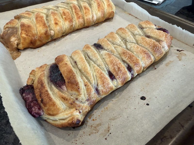 Muscadine Cream Cheese Puff Pastry