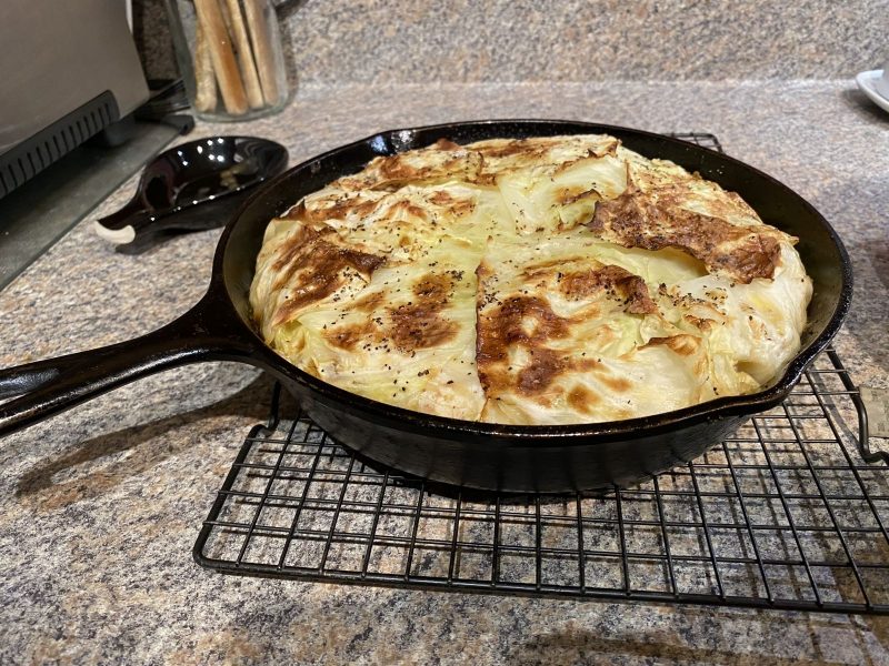 Cabbage Smashed Potato Pie