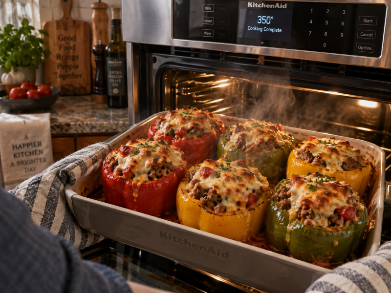 Stuffed Bell Peppers (Without Rice)