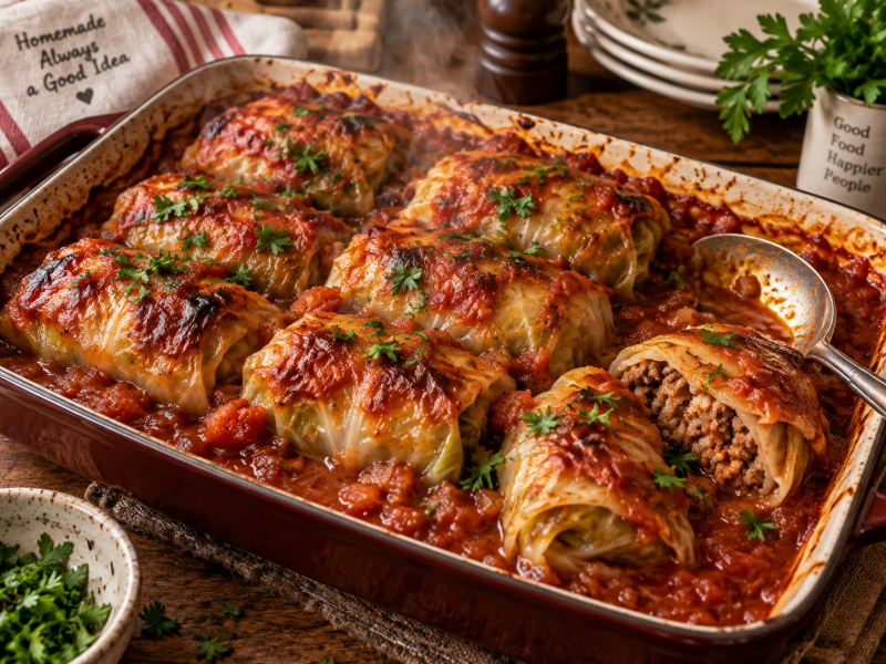 Baked Cabbage Rolls (Tray-Style)