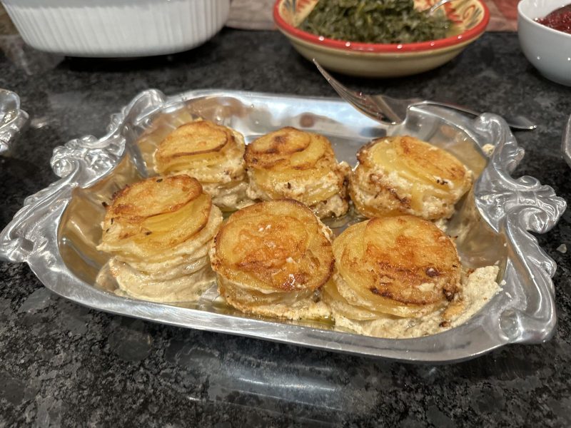 Mini Potato Dauphinoise Gratin Stacks