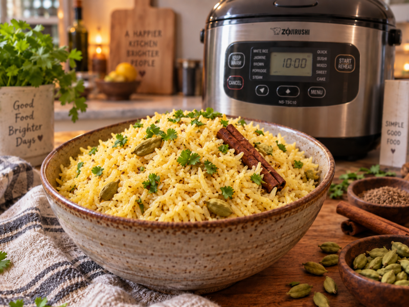 Indian Jasmine Rice with Green Cardamom Pods