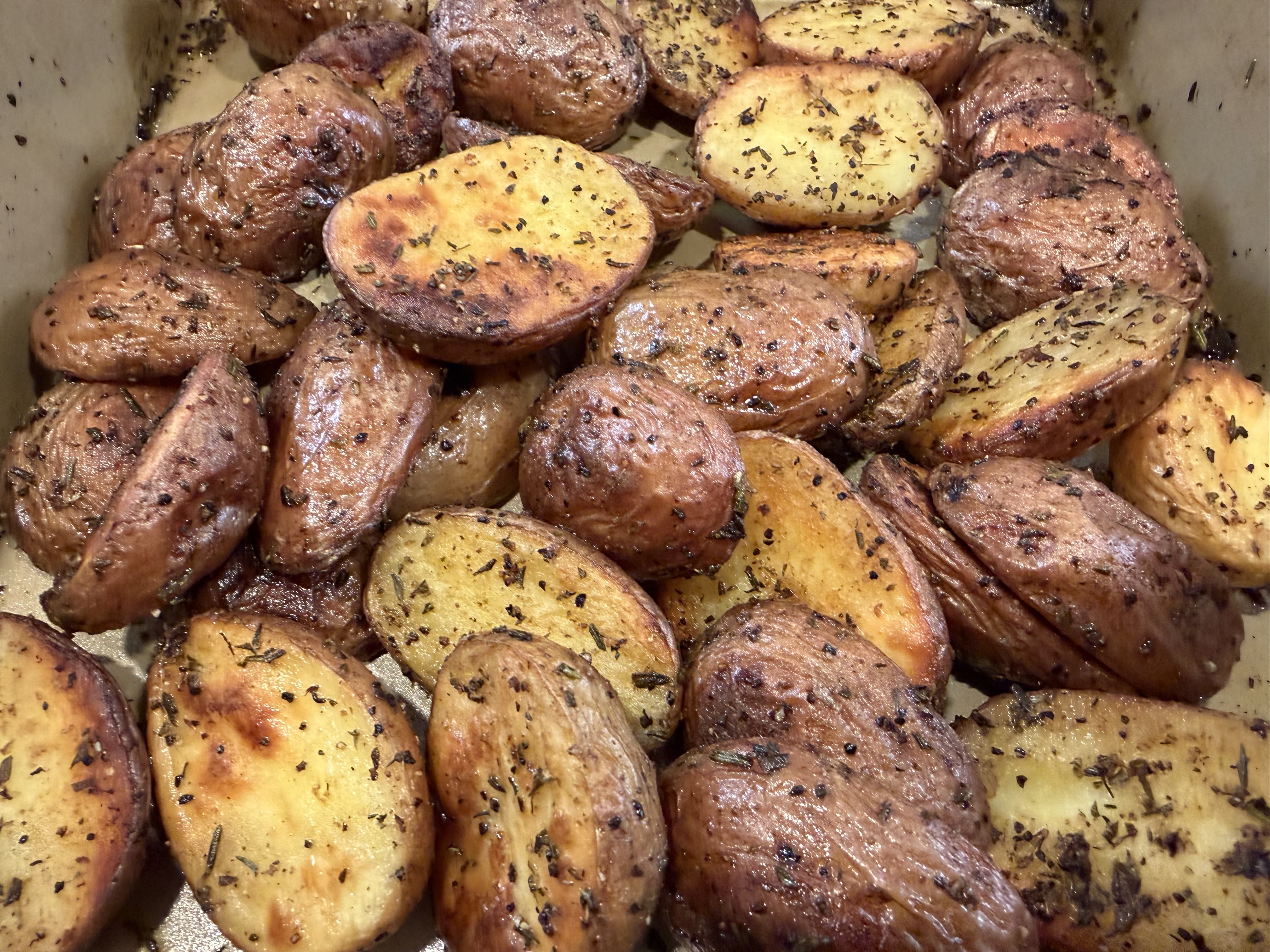 Garlic Curry Roasted Potatoes