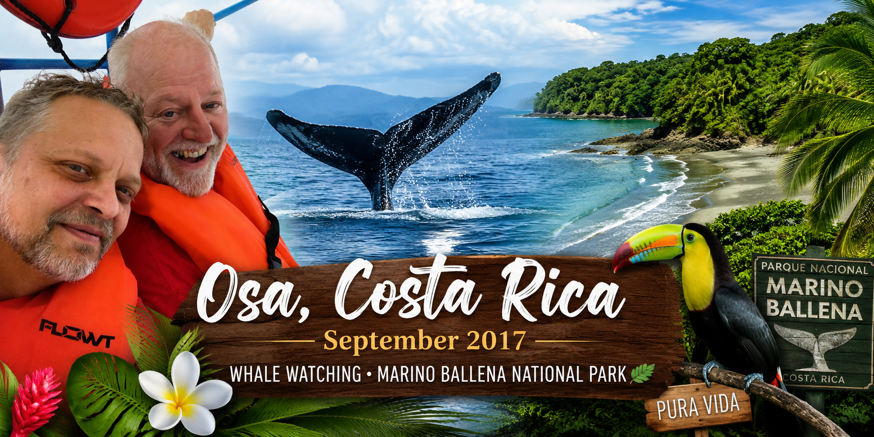 Whale Watching - Marino Ballena National Park - Osa, Costa Rica - 2016