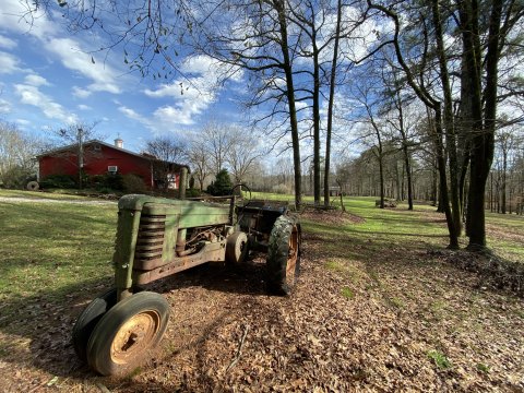 John Deere at the farm